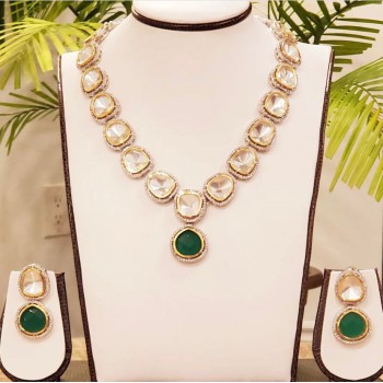 Indo Western Classic Necklace With Gold Plating