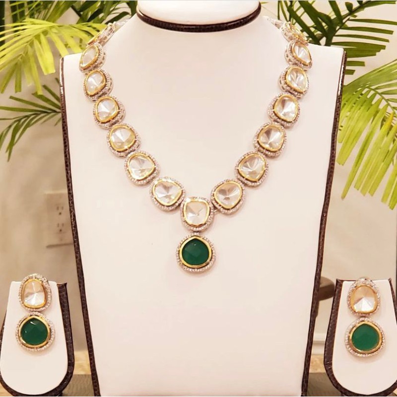 Indo Western Classic Necklace With Gold Plating