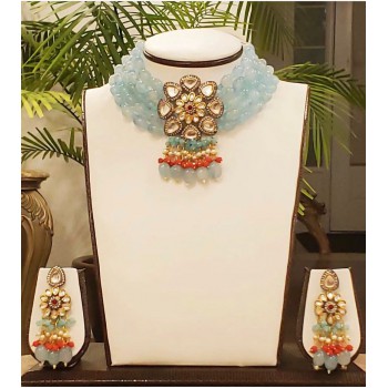 Indo Western Classic Necklace With Gold Plating