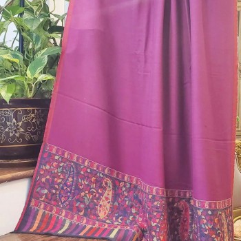 Purple Print Shawl