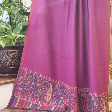 Purple Print Shawl