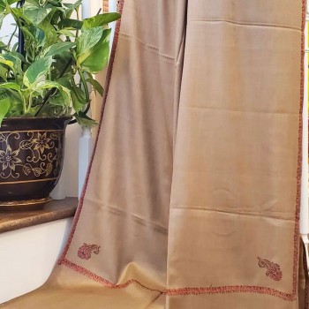 Cream Print Shawl