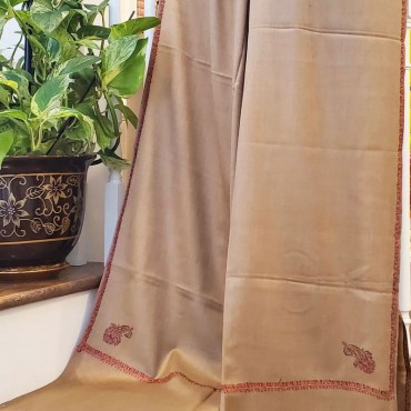 Cream Print Shawl