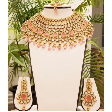 Indo Western Classic Necklace With Gold Plating
